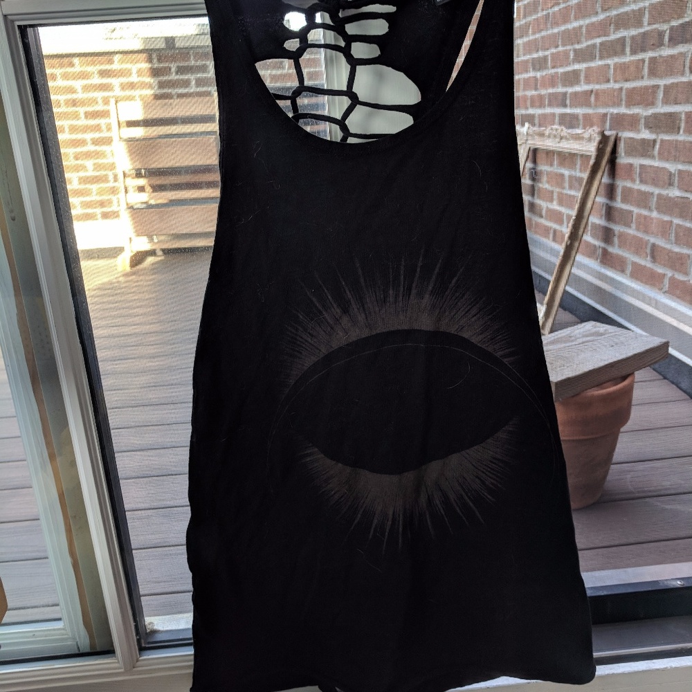 Truly Madly Deeply shredded tank XS